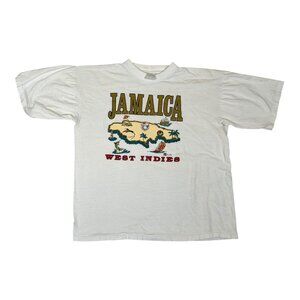 Vintage Jamaica West Indies T-Shirt Size Large Boxy 90s